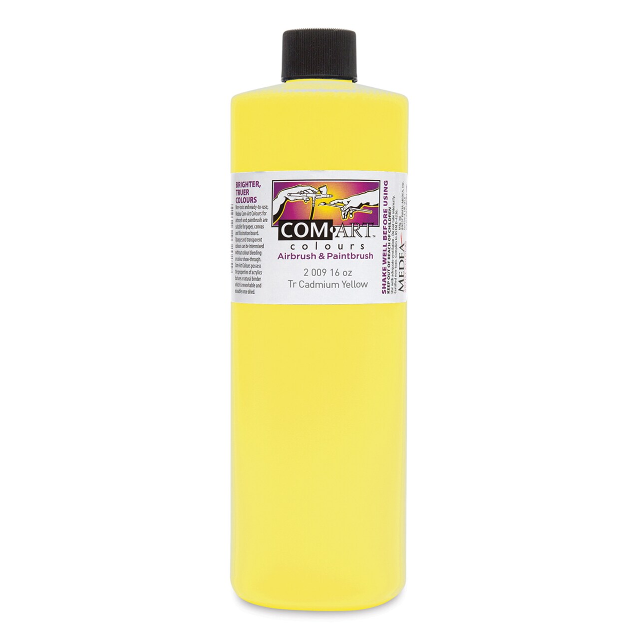 Iwata Com-Art Airbrush Color - 16 oz, Transparent Cadmium Yellow